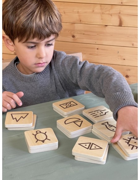 Juego de memoria con dibujos ancestrales