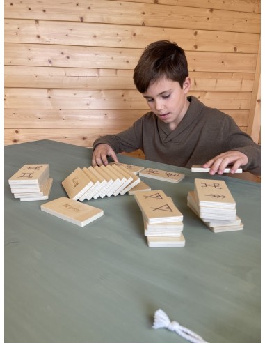 Dominó amb dibuixos ancestrals