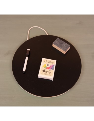 Pissarra circular de doble cara