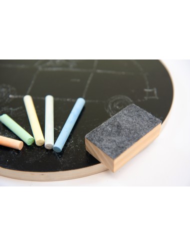 Pissarra circular de doble cara