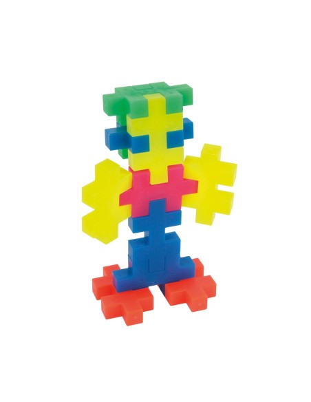 Plus-Plus Tubo Big Neón 15 piezas