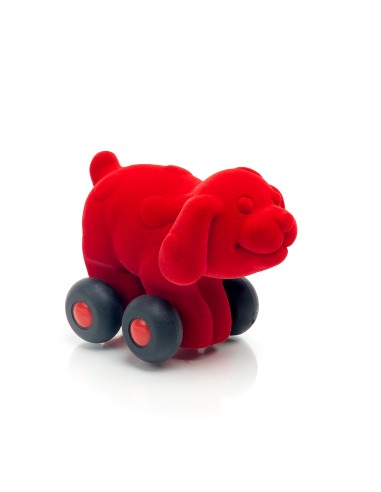 Animales pequeños de caucho con ruedas