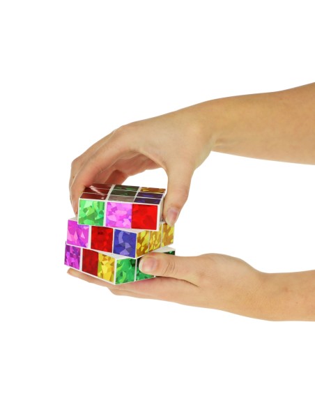 Cub de rubik amb purpurina