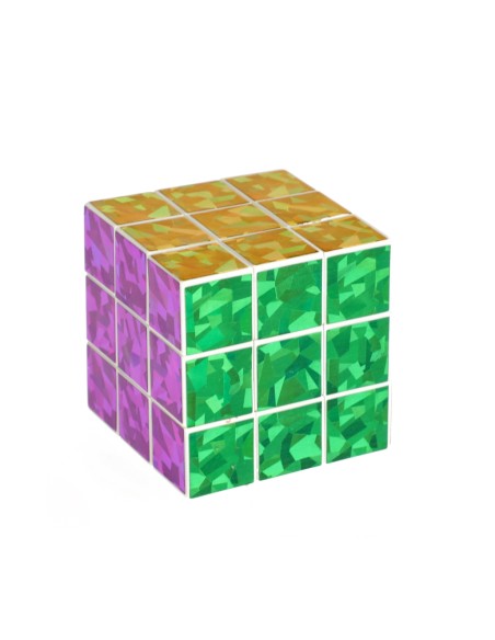 Cub de rubik amb purpurina