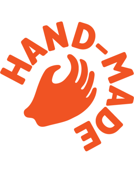 Pelota sensorial de caucho natural - Naranja