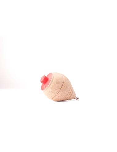 Peonza de madera con cordel