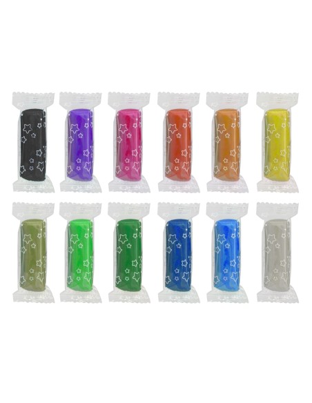 Cubo con 12 barras de plastilina