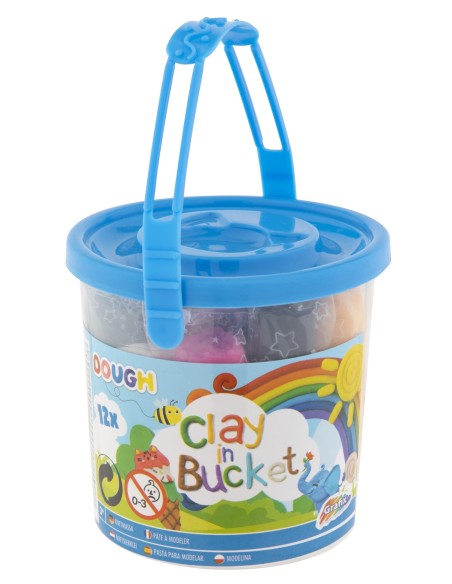 Cubo con 12 barras de plastilina