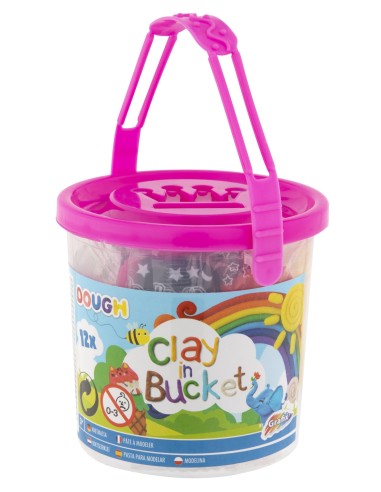 Cubo con 12 barras de plastilina