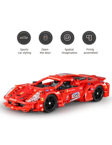 iM.Master Coche de carreras rojo -...