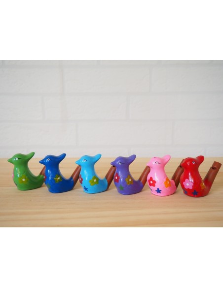 Pájaro porcelana agua