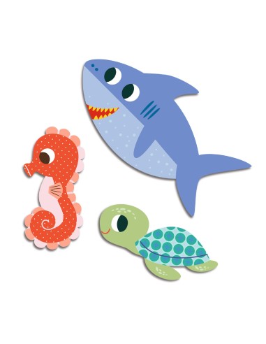 Pegatinas Animales del Mar - 62 u.