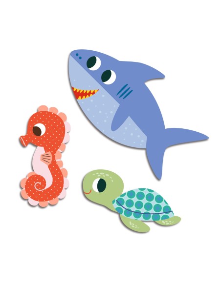 Pegatinas Animales del Mar - 62 u.
