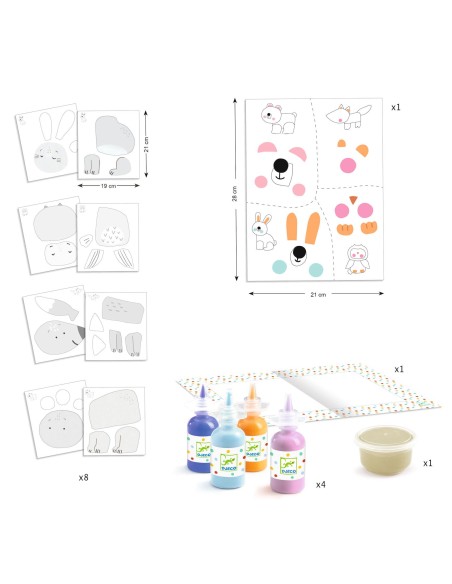 Pintura para dedos Animales