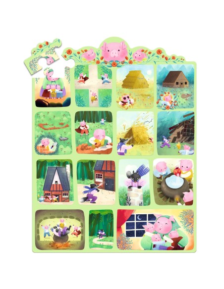 Puzle Conte Els Tres Porquets - 35 pcs.