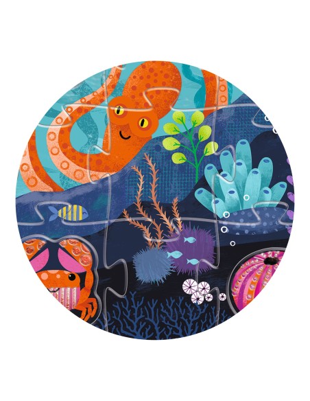 Puzle Gigante Tactilo Mar - 28+4 pzs.