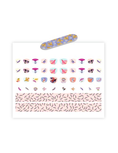 Adhesivos para uñas - Plumas