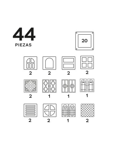 Imanix Cool Windows - 44 peces