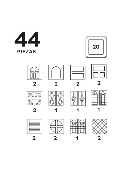 Imanix Cool Windows - 44 piezas