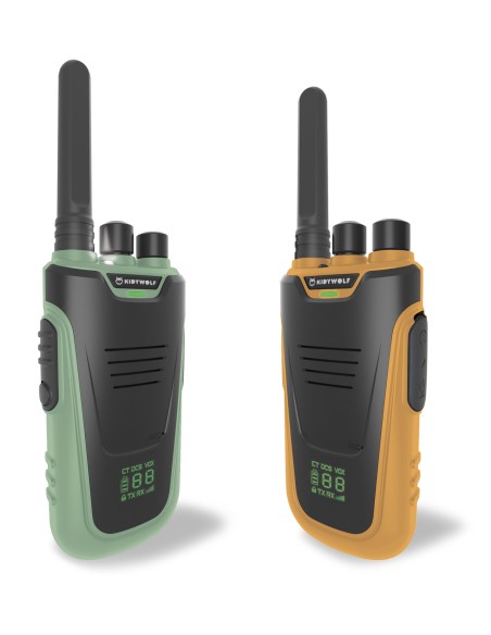 Walkie-talkies Kidytalk verde-naranja
