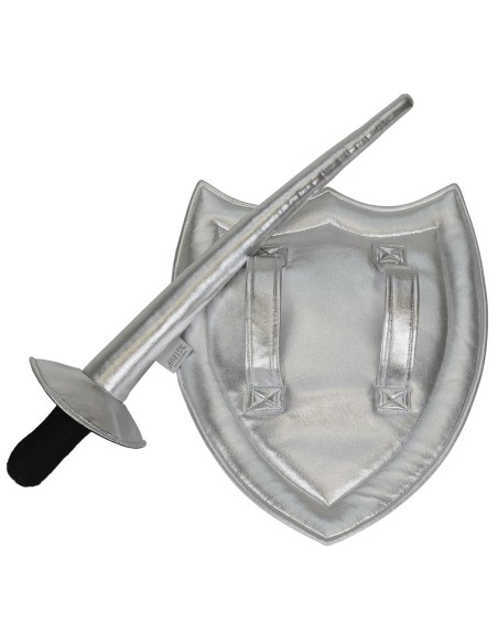 Espada y escudo de caballero