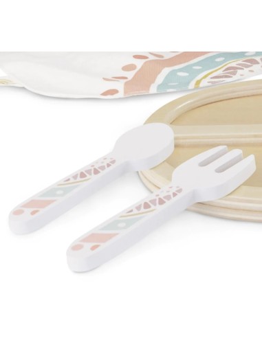 Set d'alimentació de fusta per a nines