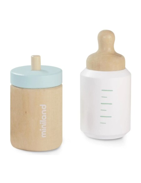 Set d'alimentació de fusta per a nines