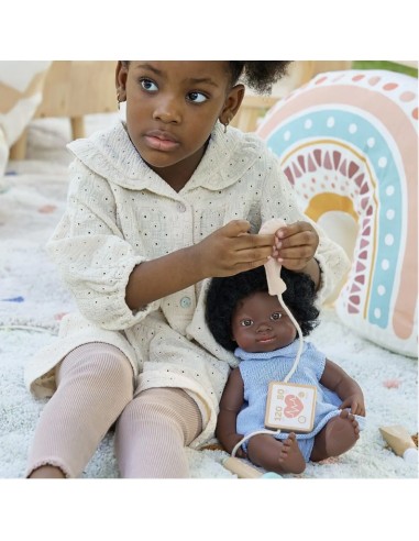 maletí de metge de fusta de joguina