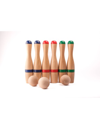 Bitlles de joguina amb sac