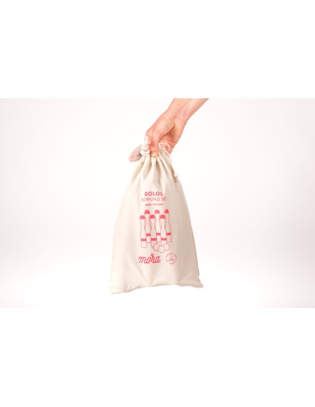 Bitlles de joguina amb sac