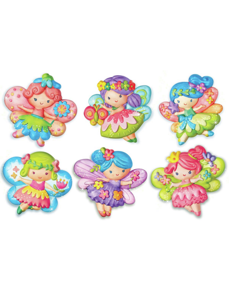 Moldes imanes - Hadas
