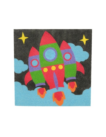 Pintar con arena de colores - Espacio