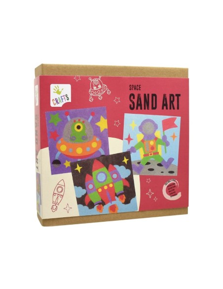 Pintar amb sorra de colors - Espai