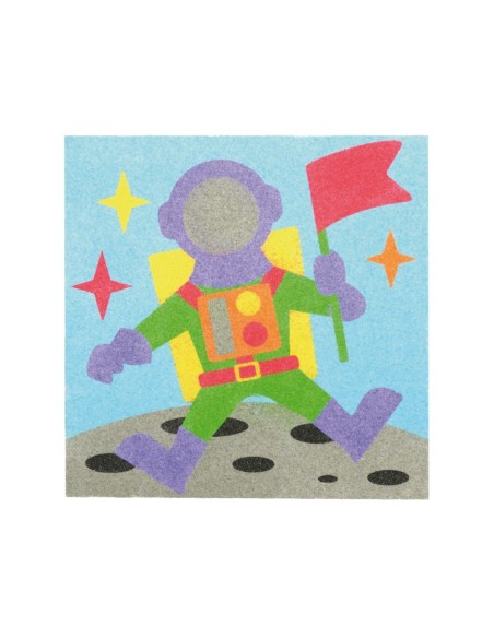 Pintar con arena de colores - Espacio