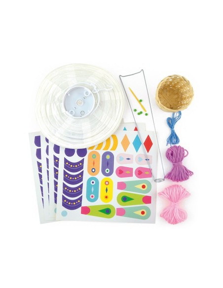 Globo aerostático con luz - Manualidad