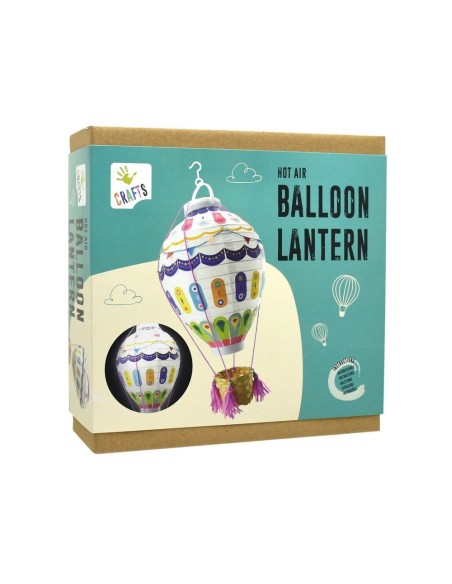 Globo aerostático con luz - Manualidad