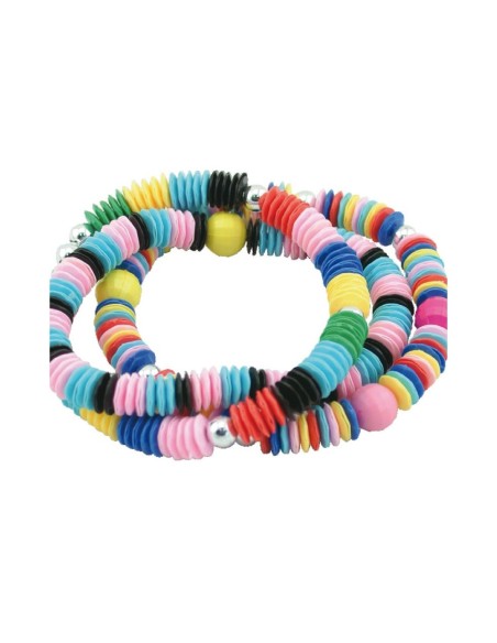 Manualidad Pulseras de cuentas y lentejuelas