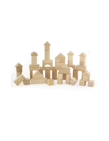 Construcción Madera Natural 50 pzs -...