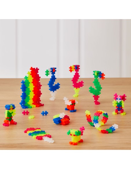 Plus-Plus Cubo Neón Mix 600 piezas