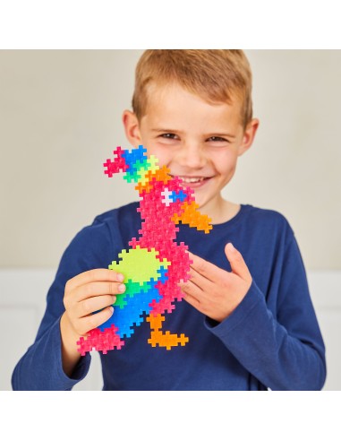 Plus-Plus Cubo Neón Mix 600 piezas