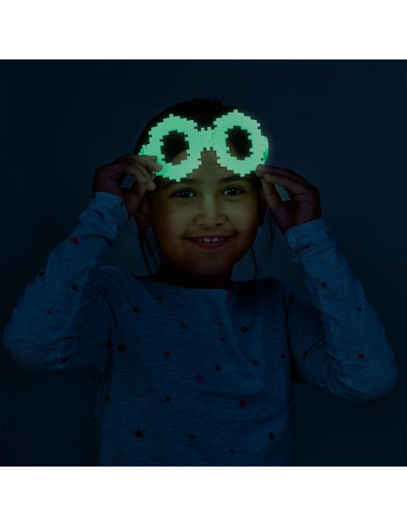 Plus-Plus Cubo Brilla en la Oscuridad 600 piezas