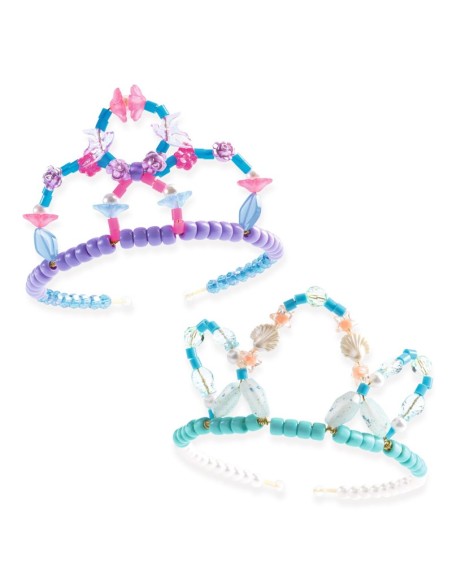 Perlas dúo de tiaras Azul