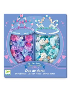 Perlas dúo de tiaras Azul