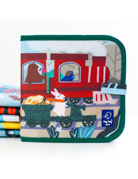 Jaq Jaq Bird Libro Pizarra - Trenes