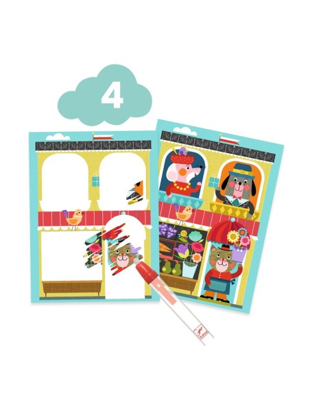 Cofre multiactividad El gato y sus amigos