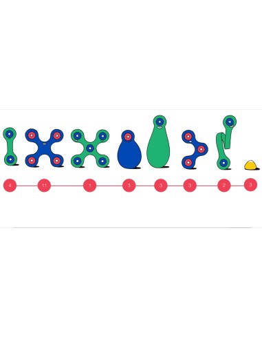 Clixo Crew Pack Blau/Verd - 30 peces