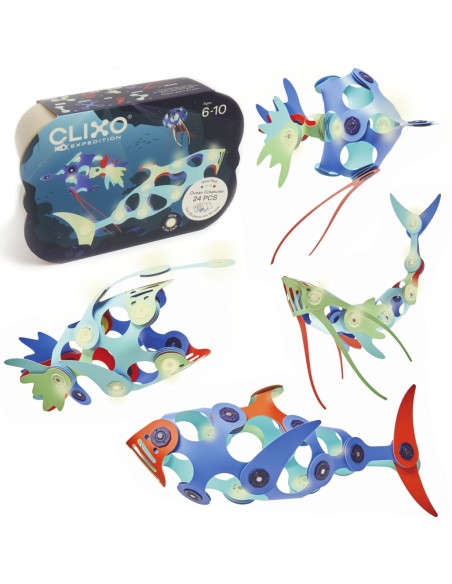 Clixo Ocean Creatures - 24 piezas