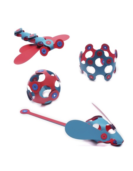 Clixo Itsy Pack Flamingo/Turquesa - 18 piezas