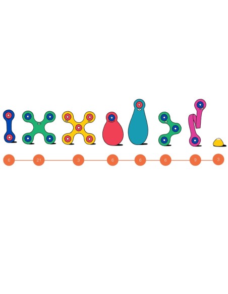 Clixo Super Rainbow Pack - 60 piezas