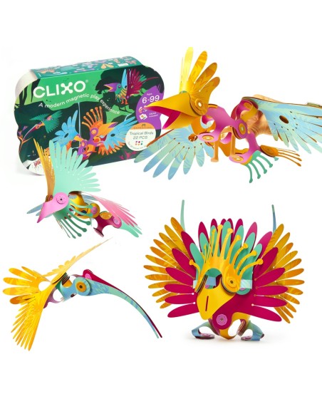 Clixo Tropical Birds Pack - 22 piezas